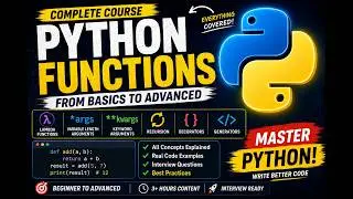 Master Python Functions in One Video | Complete Guide with Examples