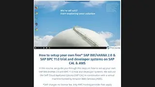 Promo Video SAP BW/4HANA 2.0 System Setup