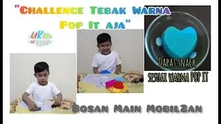 CHALLENGE SERU TEBAK WARNA POP IT DAPAT SNACK WARNA SESUAI POP IT | SUKA WARNA APA ?  YKM Kids