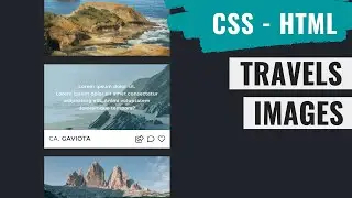 [ HTML | CSS ]  Responsive Travels Photo Gallery with Images Hover Effects