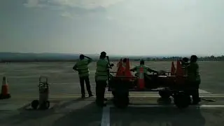 Pesawat Tempur F-16 TNI AU take-off dari Bandara Sultan Iskandar muda 
