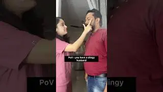 When you have a clingy husband 😒 #skincare #shorts #funny y