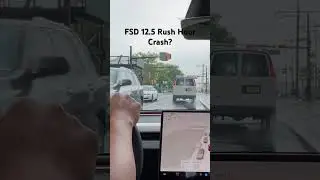 Tesla FSD 12.5 dealing with rush hour traffic