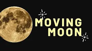 🌕 Moon spinning - motion video copyright free