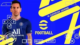 200MB efootball PES 2022 PPSSPP PS5 English Version Android Offline||English Commentary