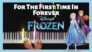 Frozen - For The First Time In Forever | Easy Piano Tutorial | 4K 60fps