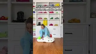 Sports mode is too powerful #crocs #bassinet #baby