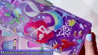 Disney princess print pencil case #toys #kidsvideo #pencilcase #multifunctional