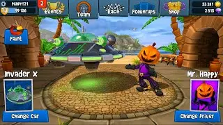 Buying new UFO | Invader X unlocked | Beach Buggy Racing 2