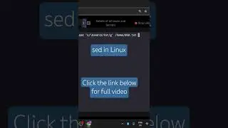 sed in Linux 