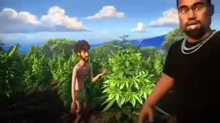 Marijuana Plant And Kanye West