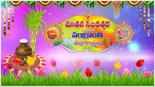Happy Sankranthi & Pongal Animated Background Video
