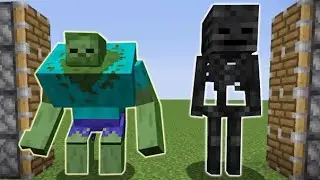 Mutant Zombie + Gigant Wither Skeleton= ??? / minecraft