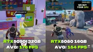 RTX 5090 32GB vs RTX 5080 16GB CS2 , Fortnite & Warzone Performance Comparison