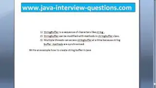 CreatingStringBuffer