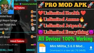 Mini miltia mod apk | mini militia mod menu | v5.6.0