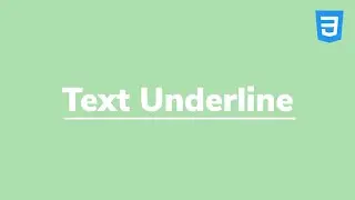 How to underline text in CSS ?