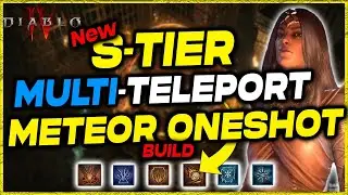 Diablo 4: NEW S-TIER MULTI-TELEPORT METEOR FIRE STUN BUILD - One-Shot & Infinite Mana & Self Healing