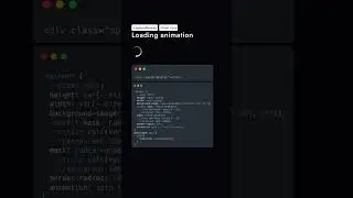 Loading animation | HTML & CSS 