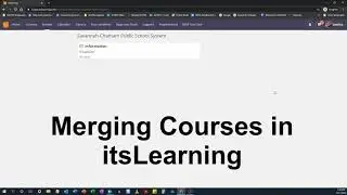 Course Merge Tool