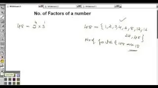 Number of factors of a number
