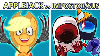 FNF Pibby My Little Pony Vs Impostor SUS | Darkness is Magic Mlp | Pibby x FNF (Monochrome)