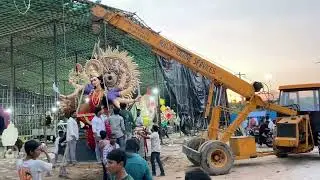 Durga maatha Idols transporting from Sri Saraswati kalakar Nagole |