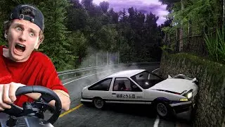 Такуми решил подрифтить, сломал ручник и разбился на Акине в бимке...  | BeamNG.drive