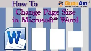 How to Change Page Size in Microsoft® Word - GuruAid