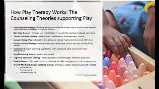 How Play Therapy Works: Counseling theories supporting play therapy