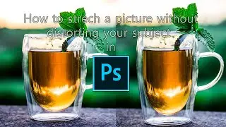 Stretching your picture in photoshop without distortion. 