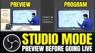 How To Use OBS Studio Studio Mode | Preview Before Going Live | Aakash Savkare