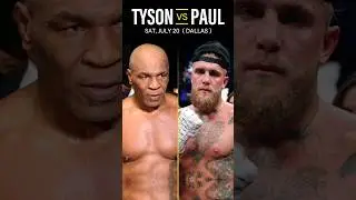 Mike Tyson vs Jake Paul : The Showdown 🥊 #shorts