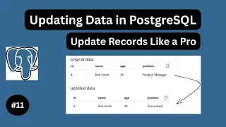 How to Update a Record in PostgreSQL - PostgreSQL Tutorial #11