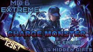 Limbus Company | 13k Damage (No ego) | MD6 Extreme mode 15 floor | Charge Monster (3/4 S. ego gifts)