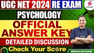 UGC NET Psychology Answer Key Discussion | UGC NET Psychology Answer Key Analysis | Mrinalini Mam