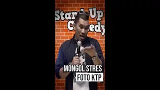 FOTO KTP PAKAI  | MONGOL STRES STAND UP COMEDY #shorts