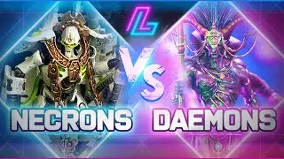 CHAOS DAEMONS vs NECRONS | Warhammer 40k Battle Report