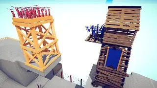 Secret Tower vs Tower | Totally Accurate Battle Simulator TABS