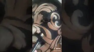Wood carving makeup