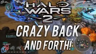 Crazy Back and Forth on Badlands! | Halo Wars 2 Multiplayer