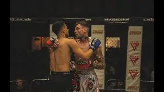 Indian boy vs English boy knockout:  Non stop punches til the job was done