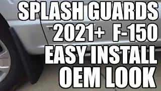2021+ Ford F150 Mud Flaps Splash Guards Install Video, Quick and Easy!