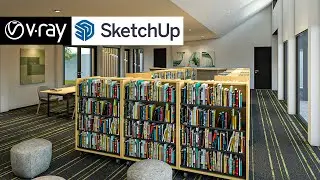Dimboola Public Library 3D Visualization, Australia | Vray Sketchup Rendering
