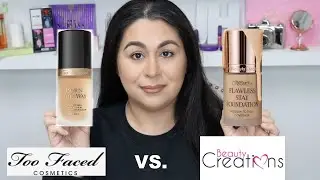 12 Hour Wear Test Beauty Creations Flawless Stay Foundation vs. Too Faced Born This Way Foundation