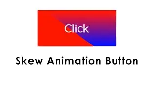 Skew Animation Button | only CSS