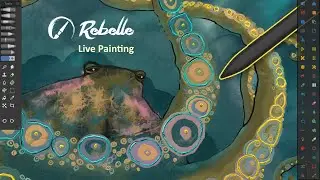 Rebelle 7 Live painting group - Octopus