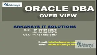ORACLE DBA ONLINE TRAINING | DBA OVERVIEW | DBA ONLINE LIVE DEMO