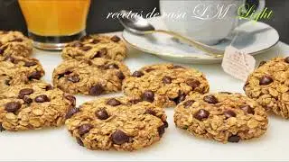 SOLO 4 INGREDIENTES Galletas De Avena Sin Azúcar , Sin Huevo Saludables y Muy Fáciles