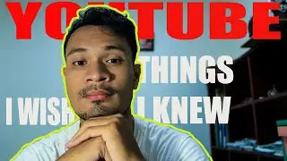 Things I wish I knew before I started my channel